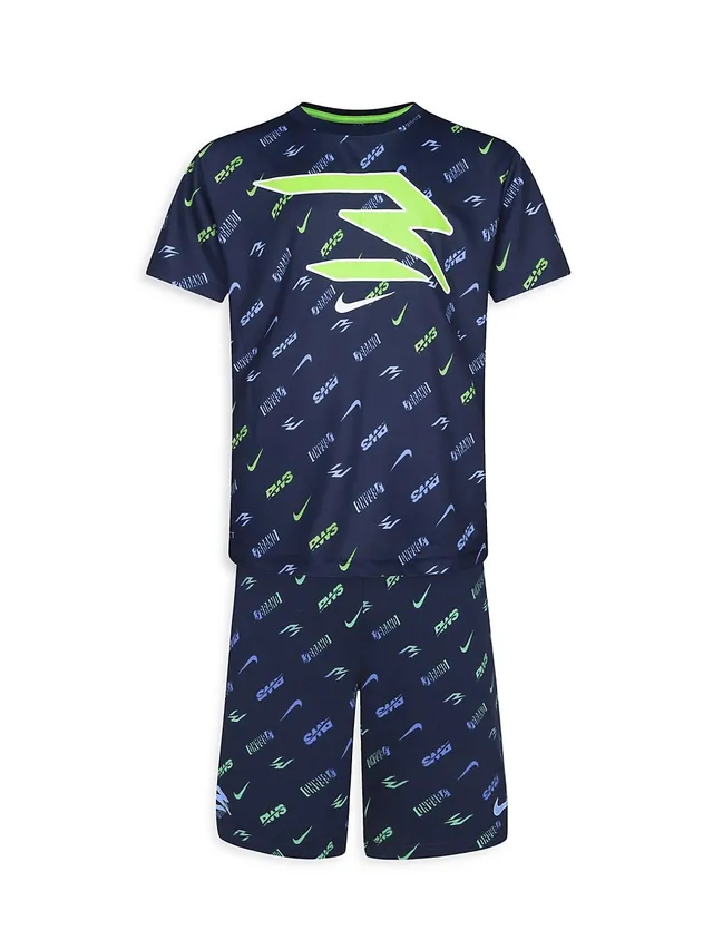 Shop Nike Little Boy's & Boy's Nike x 3Brand By Russell Wilson Blur Logo  T-Shirt