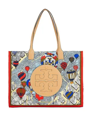 Ella Hot Air Balloon-Print Tote