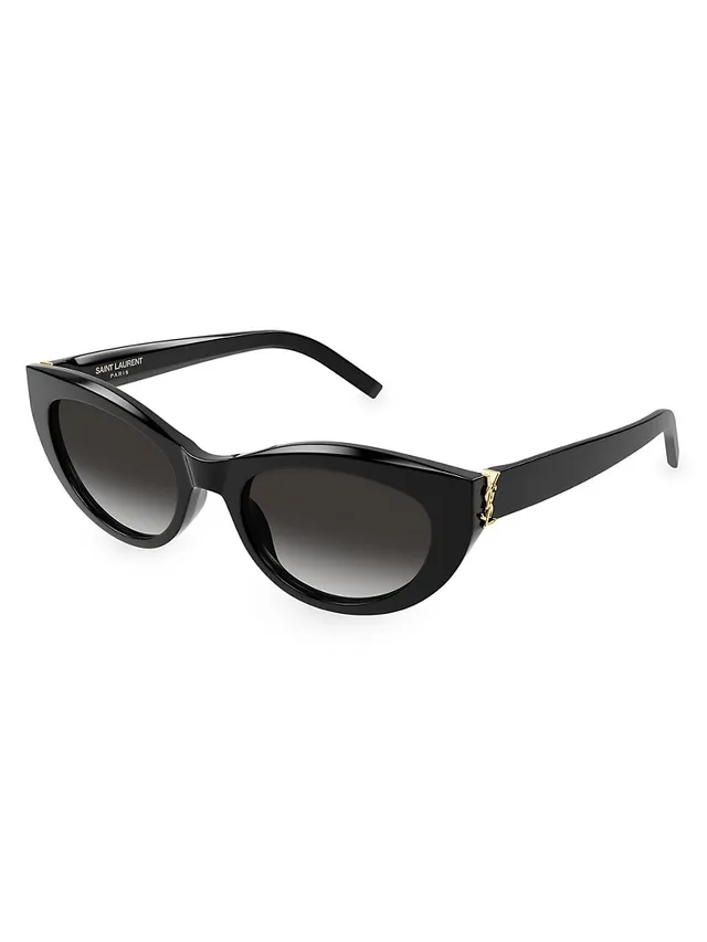 Saint Laurent Monogram Acetate 56MM Cat Eye Sunglasses