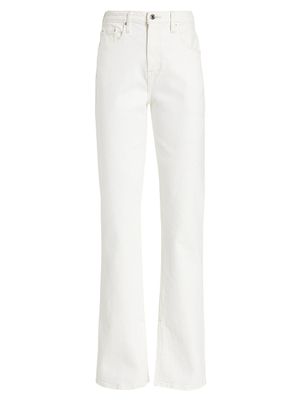 Women's Frankie Ultra High-Rise Stretch Straight Jeans - Ivory