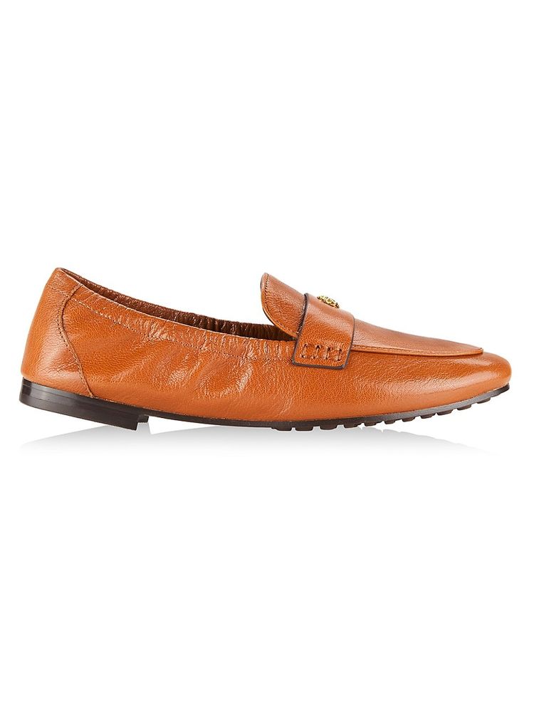 Tory Burch Women's Leather Ballet Loafers - Bourbon | The Summit