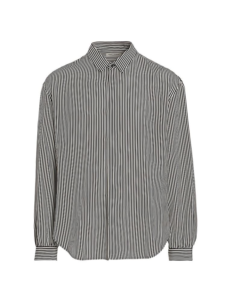 saint laurent silk shirt men's