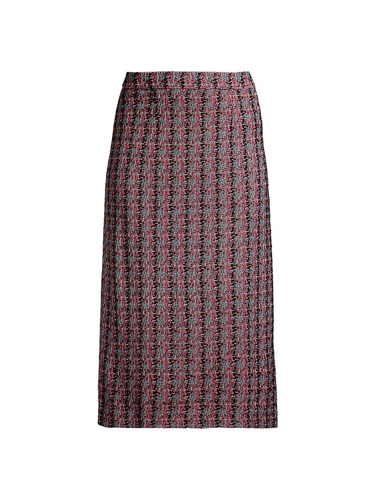 Misook Women's Tweed Knit Midi Pencil Skirt - Rose - Size Medium | The  Summit