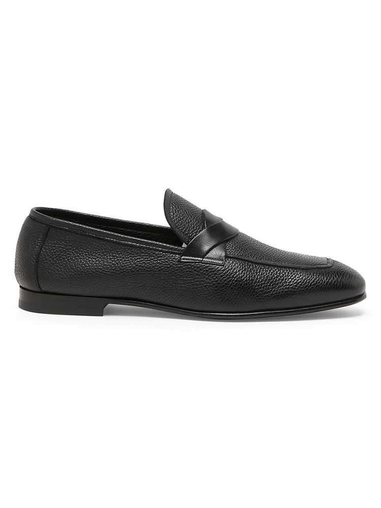 Tom Ford Men's Leather Grain Loafers | The Summit