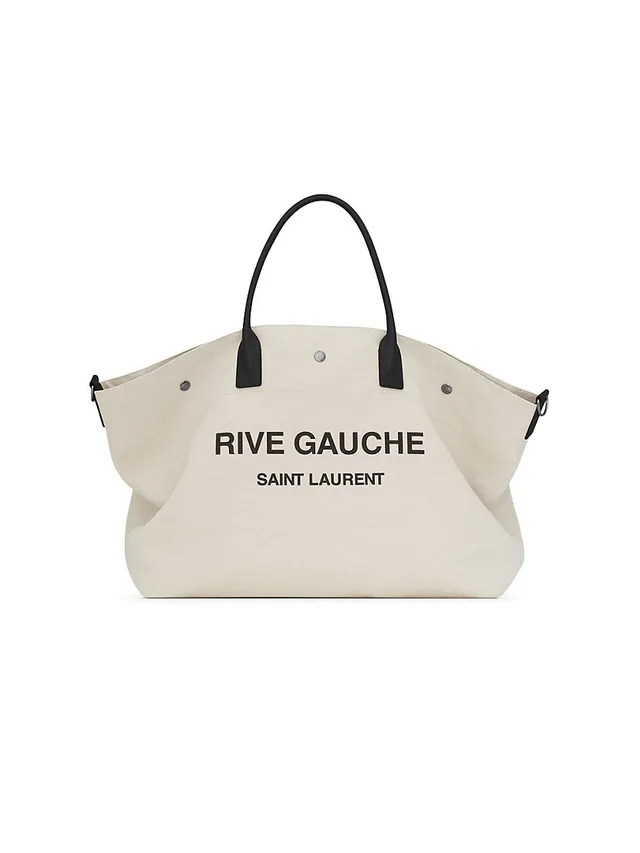 Saint Laurent Rive Gauche greggio/black tote bag