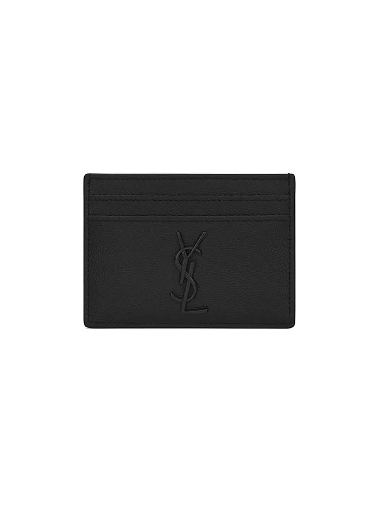 JOAN card case in quilted leather, Saint Laurent