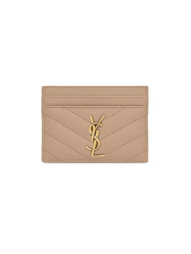 SAINT LAURENT UPTOWN POUCH GRAINED LEATHER DARK BEIGE PARLOUR X