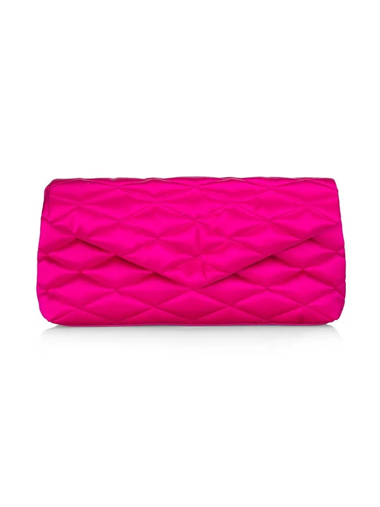 Saint Laurent Sade Puffer Envelope Clutch Bag