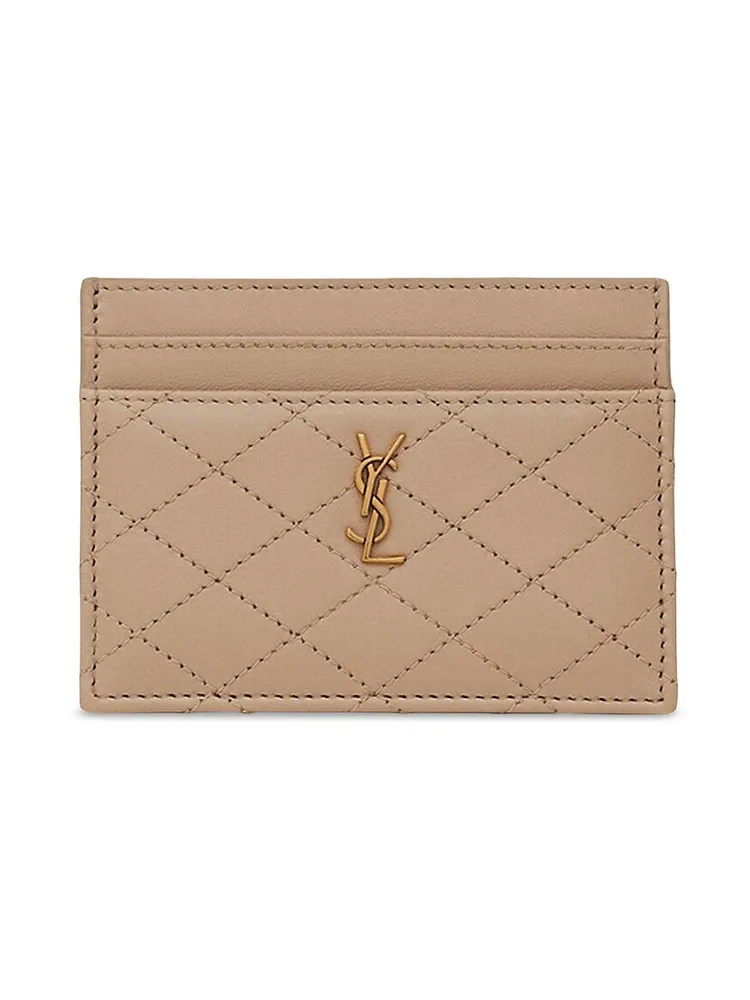 Saint Laurent Leather Gaby Card Holder