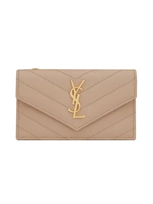 saint laurent paris fragments zipped card case in grain de poudre embossed  leather