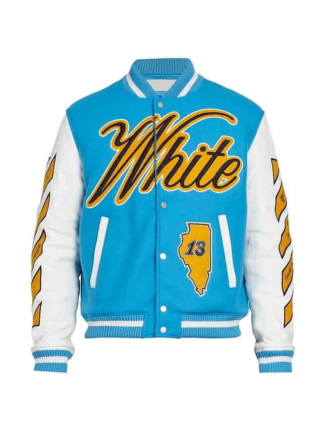  Mcice Women Crop Varsity Jacket Long Sleeve Letterman