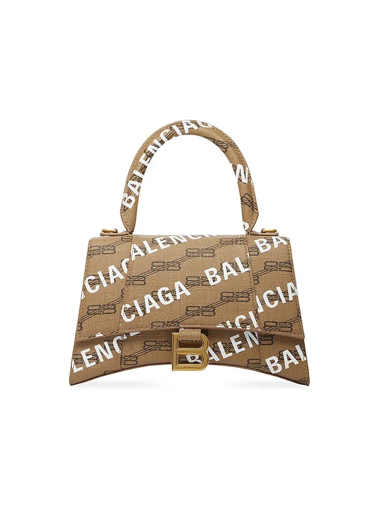 Balenciaga Hourglass BB Monogram Coated Canvas Wallet On Chain ()