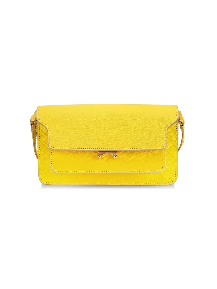 Marni Yellow E/W Trunk Shoulder Bag