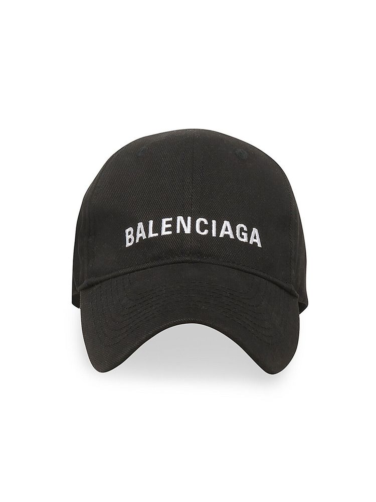 Balenciaga Black Logo Cap  SSENSE Canada