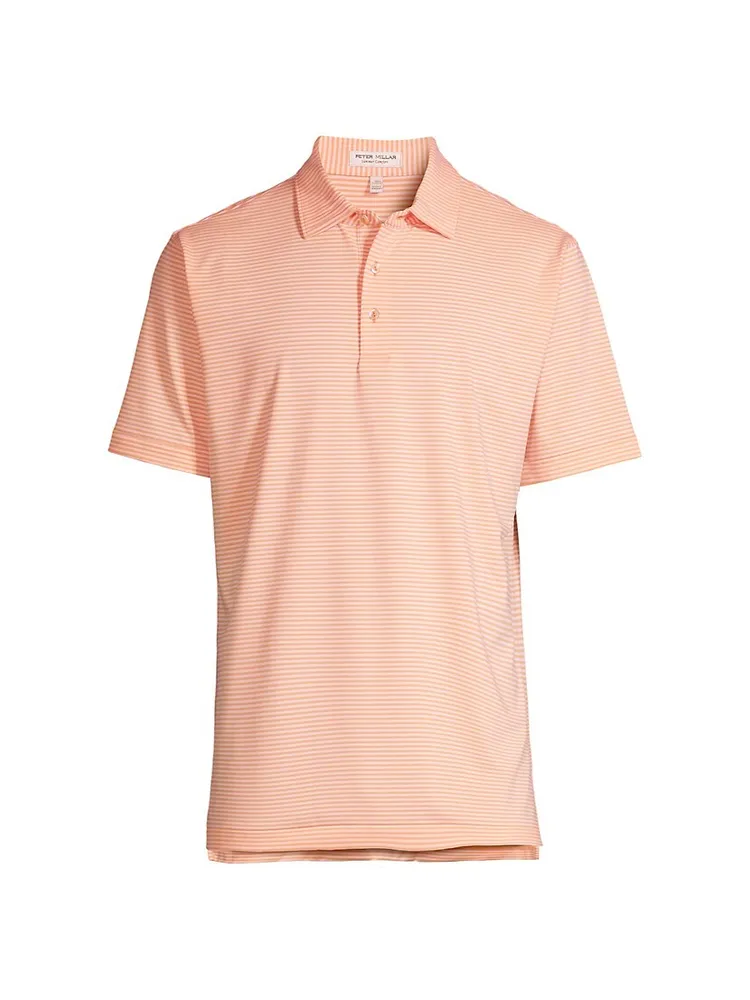 Peter Millar Jubilee Performance Jersey Polo In Golden Rays