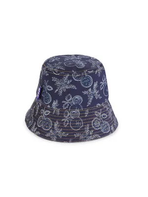 Men's Denim Visetos Jacquard Bucket Hat