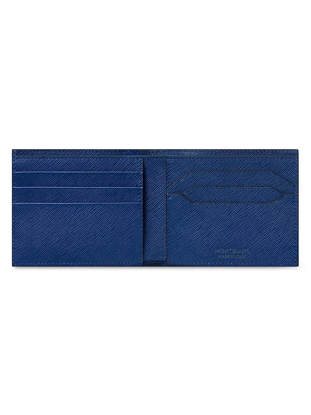 Santoni Men's Saffiano Leather Bifold Wallet