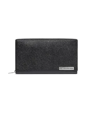 Balenciaga Plate Vertical Compact Wallet