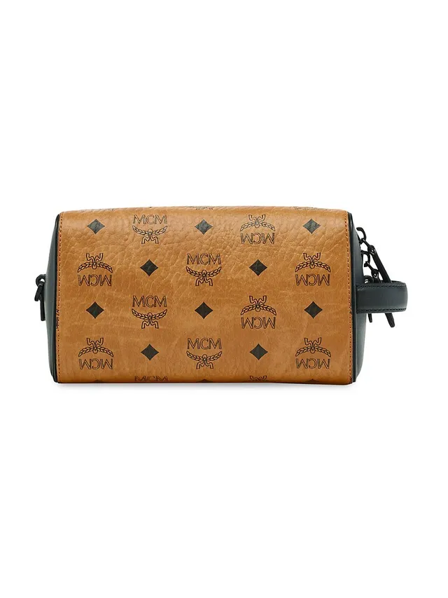 Medium Ottomar Toiletry Bag in Visetos Cognac