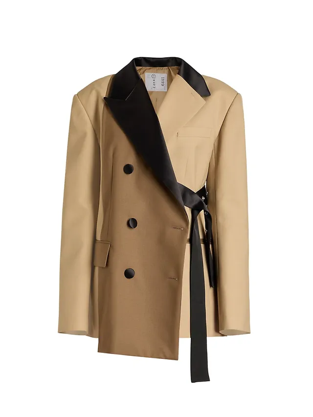 BOSS - Double-breasted trench coat with belted closure