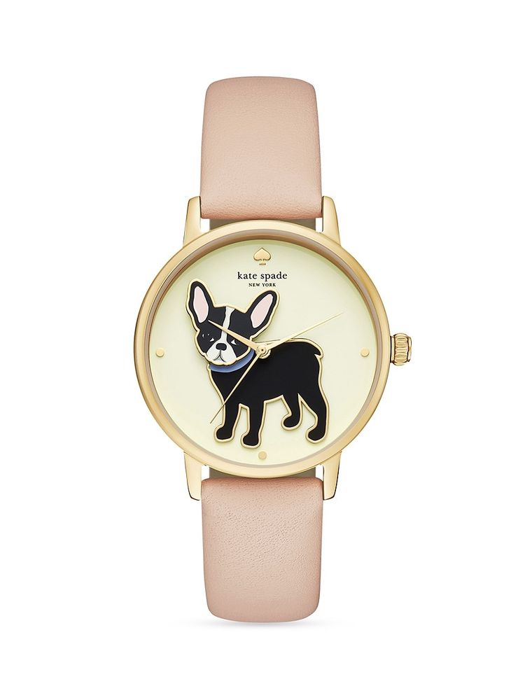 Kate spade new york Women's Goldtone Stainless Steel & Leather Strap Watch  | The Summit