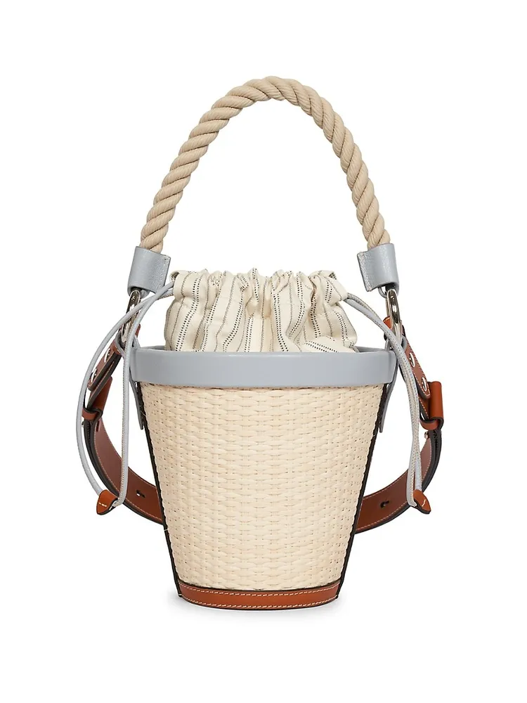 Maison Margiela Woven-Raffia Shoulder Bag