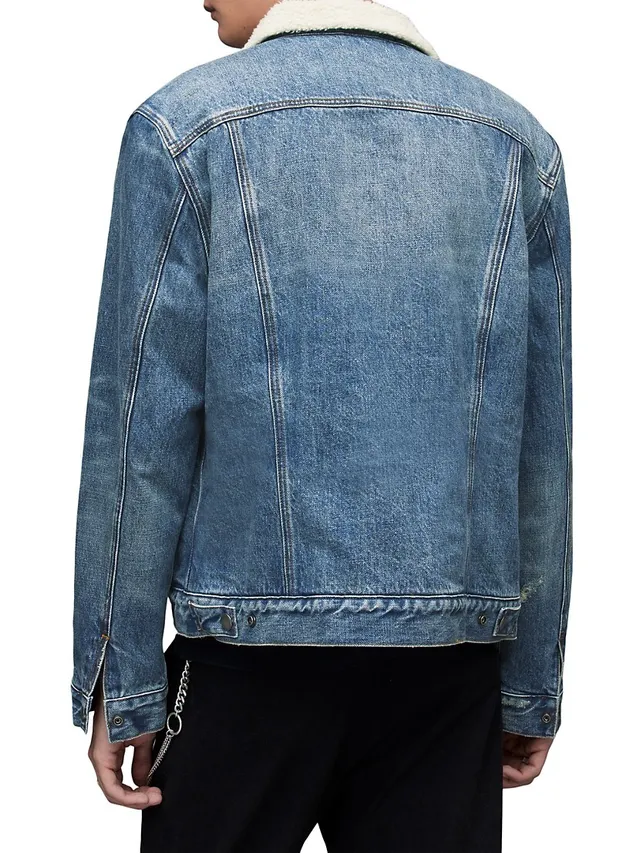 Acne Studios - Crinkled padded denim jacket - Indigo blue