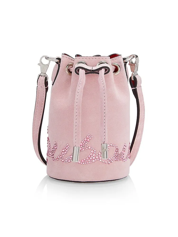 White and Pink Checkered Pattern Bucket Bag - Shop Kendry