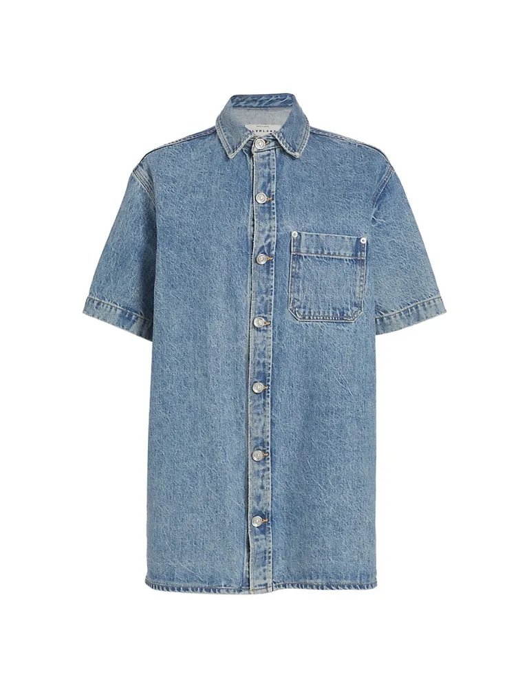 SLVRLAKE Short-sleeved Denim Shirt