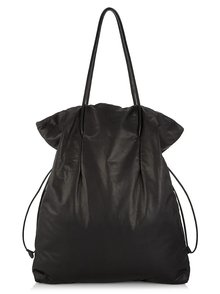 The Row, 90's black leather bag