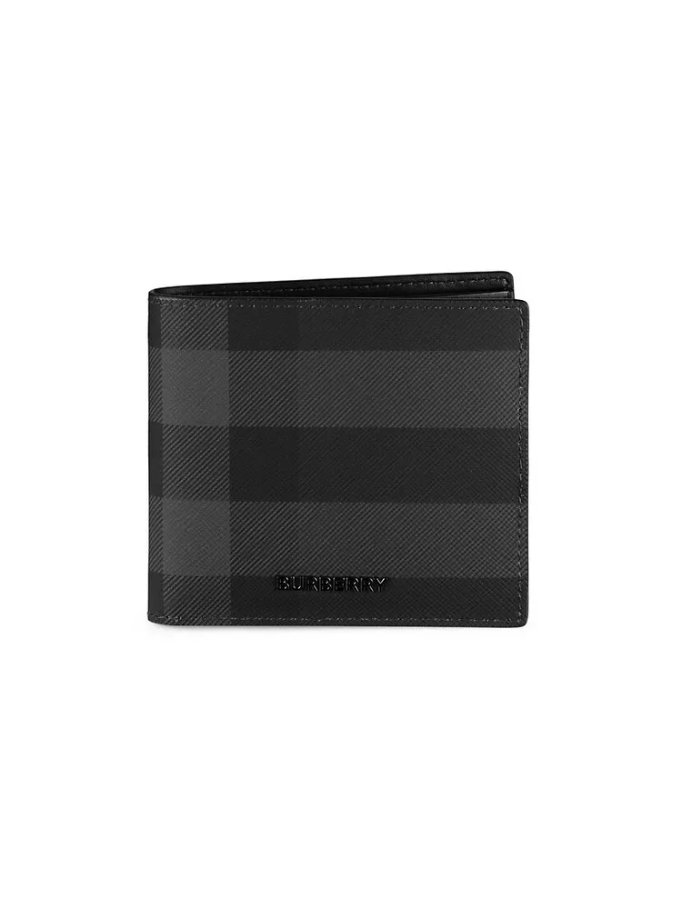 Burberry Check Bifold Wallet Black