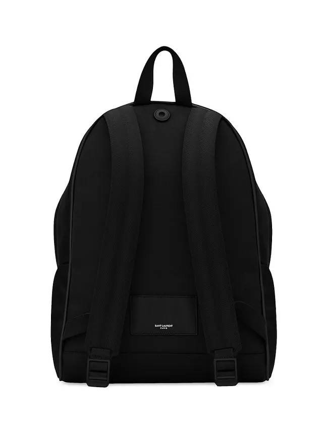 Saint Laurent City Multi-pocket Backpack In Smooth Leather And