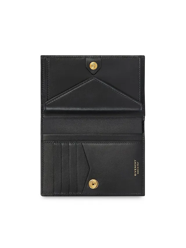 GIVENCHY G Cut 4G Coated Canvas And Leather Zip Card Holder