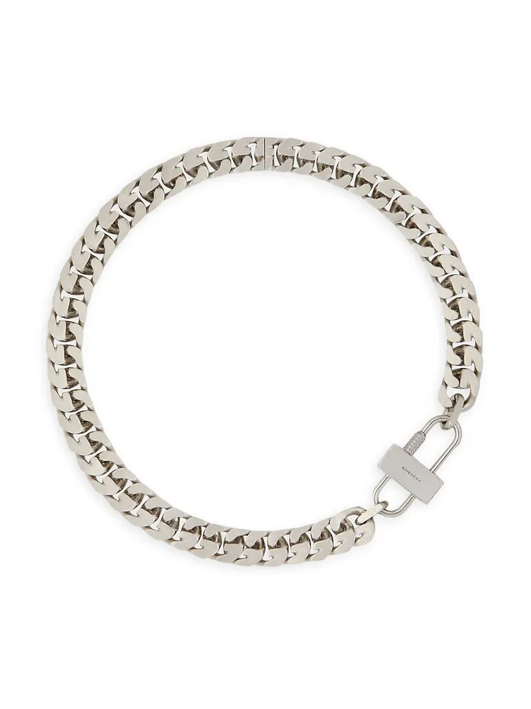 Shop Givenchy Goldtone 4G Lock Chain-Link Necklace