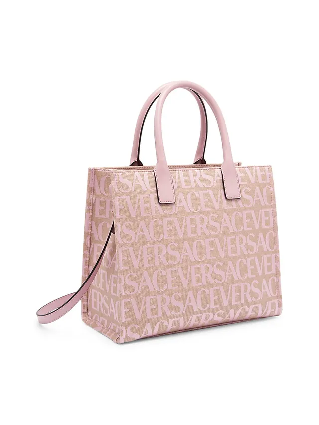 All over logo large tote bag by Versace La Vacanza