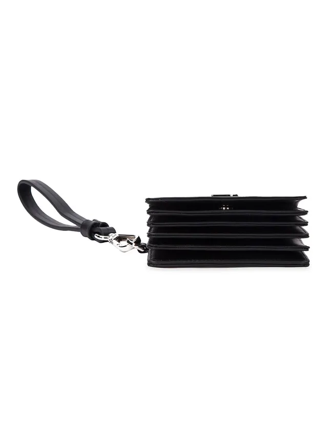 Shop Saint Laurent UPTOWN CARD CASE IN CROCODILE-EMBOSSED SHINY LEATHER  (582305DND1J1000) by LA-MODA