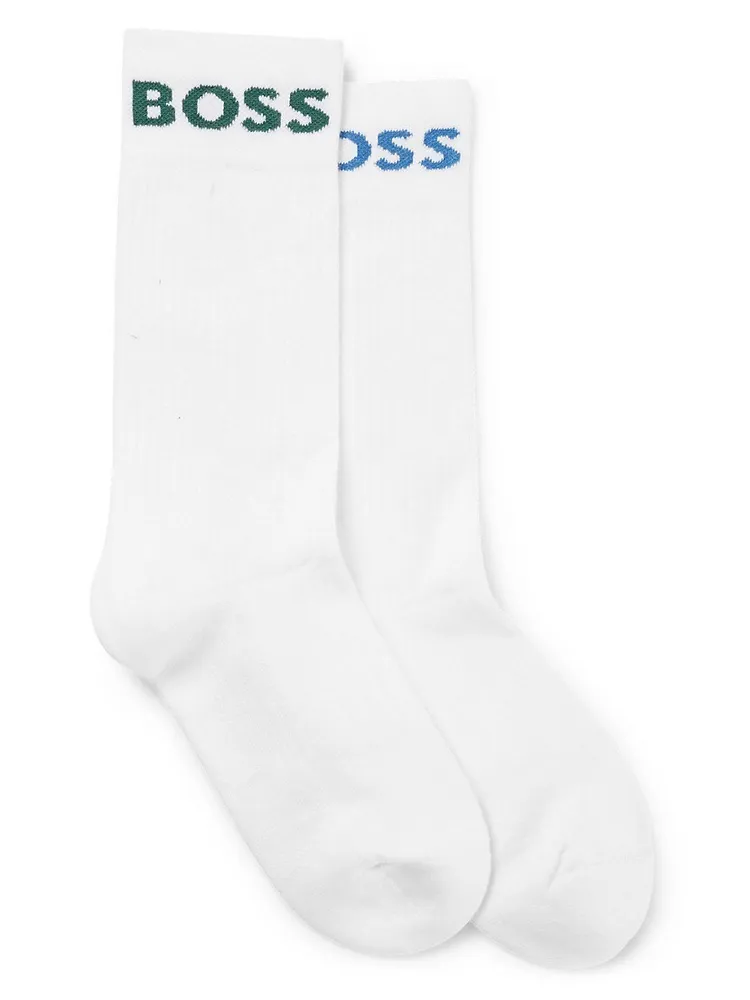 Buy BOSS Two-Pack Cotton Blended Socks