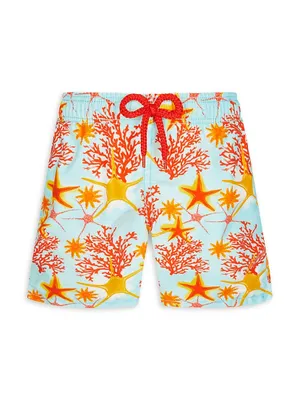 Vilebrequin Men's Flocked Starlettes Swim Trunks