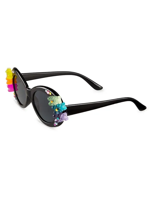 Bari Lynn Girl's Rainbow Embellished Sunglasses