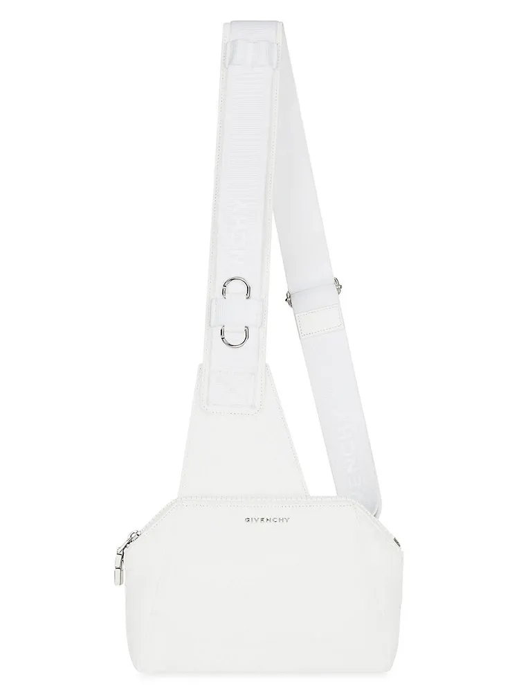 Shop Givenchy Mini Antigona Sport Bag In Leather With Chain