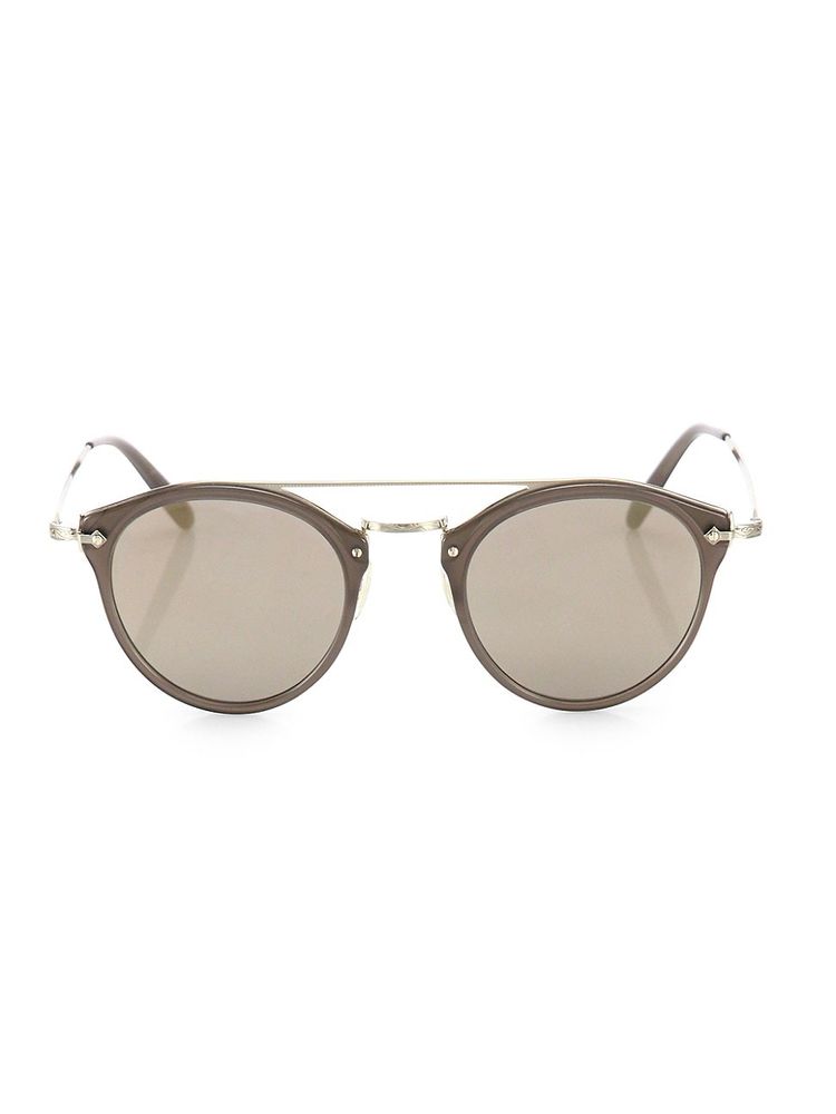 Oliver Peoples Men's Remick 50MM Round Sunglasses | The Summit