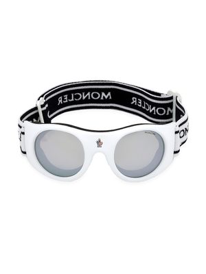 Moncler Round Frame Ski Goggles - Mens - Black