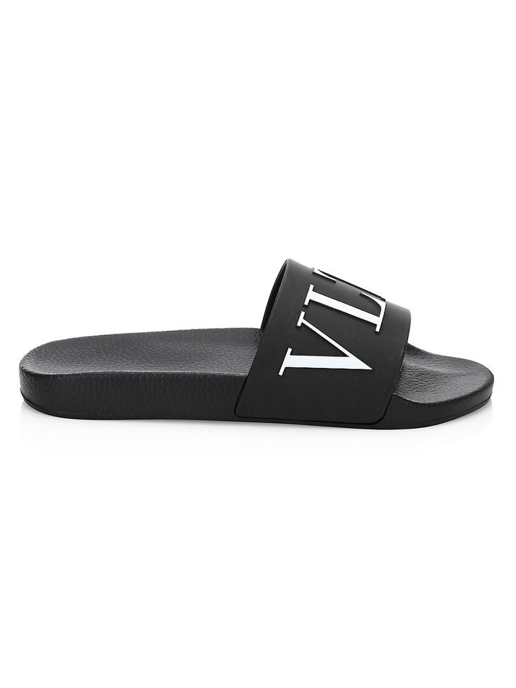 Valentino Garavani Men's VLTN Rubber Sandals - Black White - Size 6 | The  Summit
