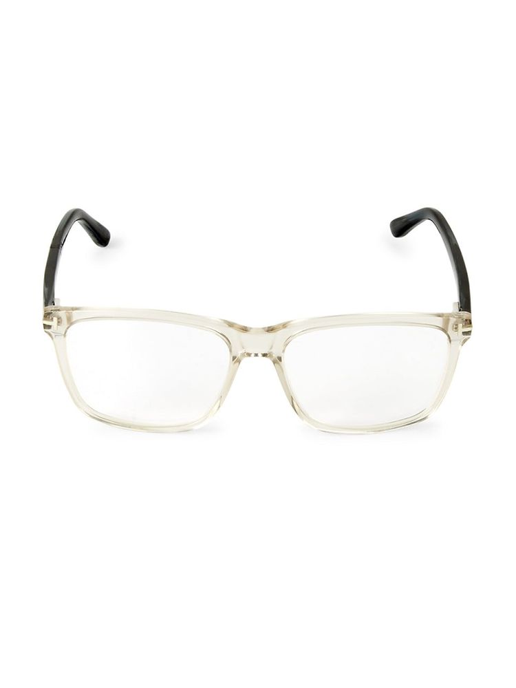 Tom Ford Women's 56MM Blue Block Square Eyeglasses - Brown Multi | The  Summit