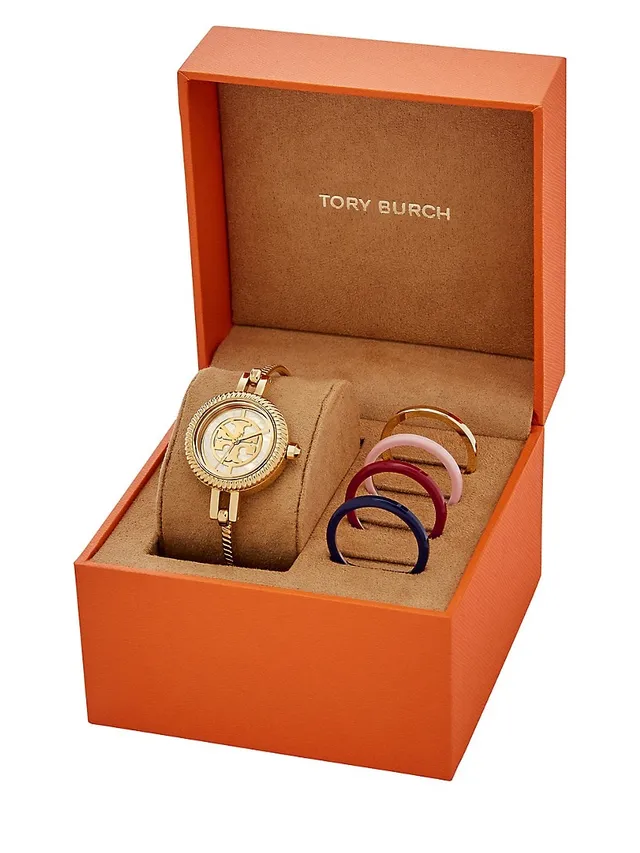 Evil Eye Bangle Watch, Gold-Tone/Ivory, 25 MM: Women's Designer Strap  Watches