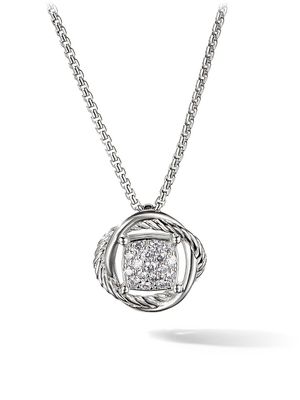 Women's Infinity Diamond Pendant on Chain Necklace 