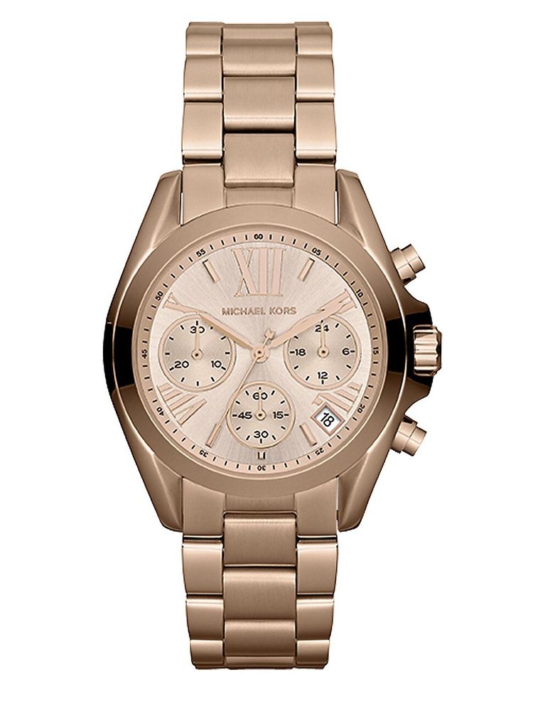 Michael Kors Women's Rose Goldtone Stainless Steel Chronograph Watch - Rose  Gold - Size 0 | The Summit