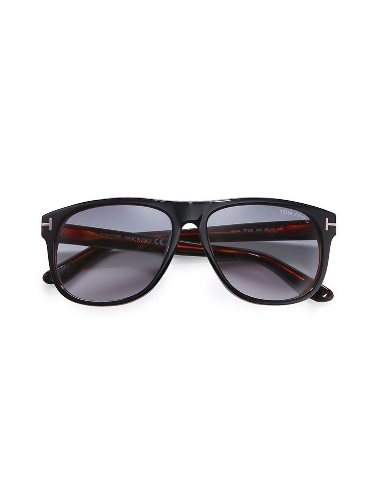 Tom Ford Men's Olivier Acetate Sunglasses - Black Brown | The Summit