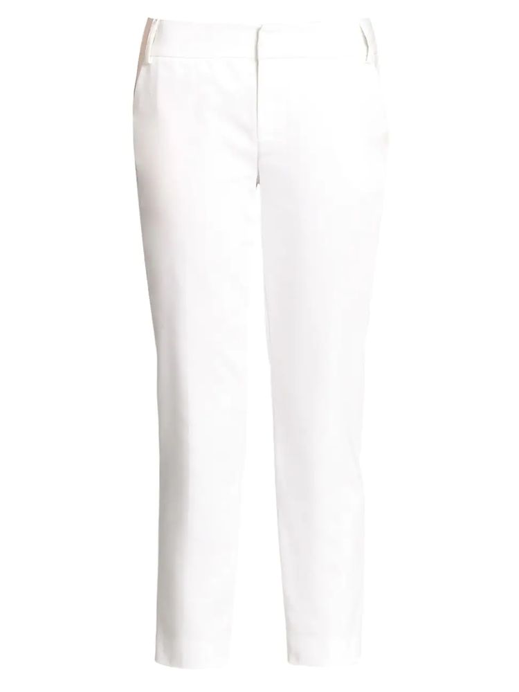 Alice + Olivia Women's Stacey Slim Pants - White | The Summit