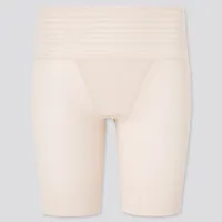 Uniqlo AIRISM BODY SHAPER NON-LINED HALF SHORTS (SMOOTH) BEIGE